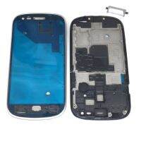 เหมาะสำหรับ Samsung Galaxy S3 Mini GT-I8190 I8190โทรศัพท์ I8200จอแอลซีดีด้านหน้าแผ่นติดป้ายทะเบียนกรอบกลางด้วยปุ่มโฮมกาว