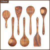 IMJ-Wooden Kitchen Utensils Set Cooking Spatula Tools Kit Healthy Turners Spoon Baking Eco-friendly Ustensile De Cuisine Bois