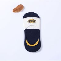 【Ready stock 】 sock Superhero Lowcut Socks For Men adventure sock Cotton Socks Cartoon socks