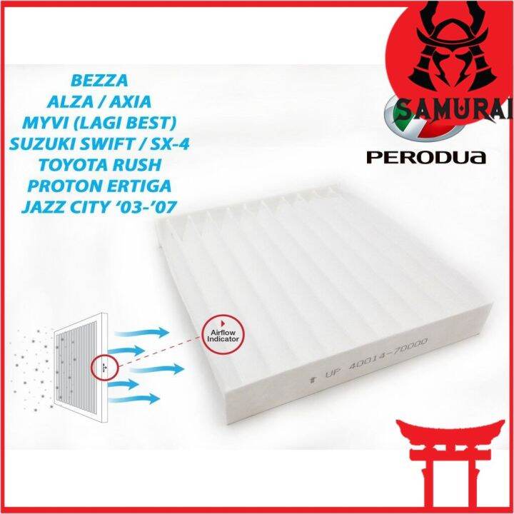 Cabin Air Filter Perodua Myvi Lagi Best Axia Alza Bezza Swift Ertiga City Jazz Rush FT86 BRZ