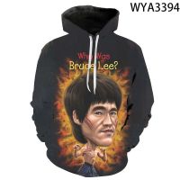 New Cool Bruce Lee Hoodies 3D Printed Men Women Children Fashion Sweatshirts Hooded Boy Girl Kids Pullover Streetwear Tops