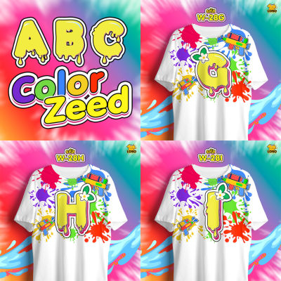เสื้อสงกรานต์ ABC Color Zeed เสื้อตัวอักษรรุ่น MAX (GHI)