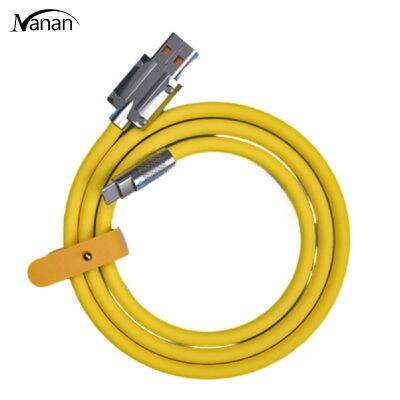 120W 6a Type-C ถึง Type-C Data Cable สายชาร์จอย่างรวดเร็วพร้อมการรับส่งข้อมูลสำหรับ Huawei