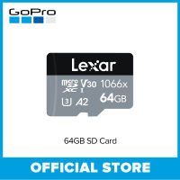 Lexar 64GB 128GB (สำหรับ GoPro Hero 12/11/10/9 สีดำ) Professional 1066x SDXC V30 UHS-I A2 U3 MicroSDXC 160/120เมกะไบต์/วินาที Class 10 Microsd Card 4K