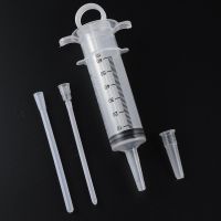 ✗ 60ml Plastic Syringe Feeder Chick Feeder Syringe Hose Birds Feeding Syringe Injector Supplies Bird Feeders Tools