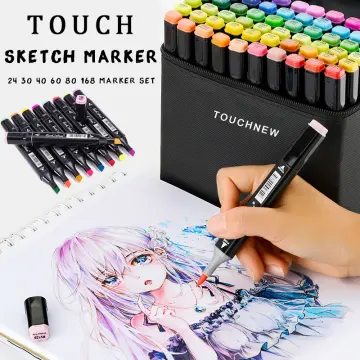 Touch Double Head Marker Set Alcohol Oily Watercolor Pen Painting Color  Marker Pen studentPainting Pen Set Marker Pen