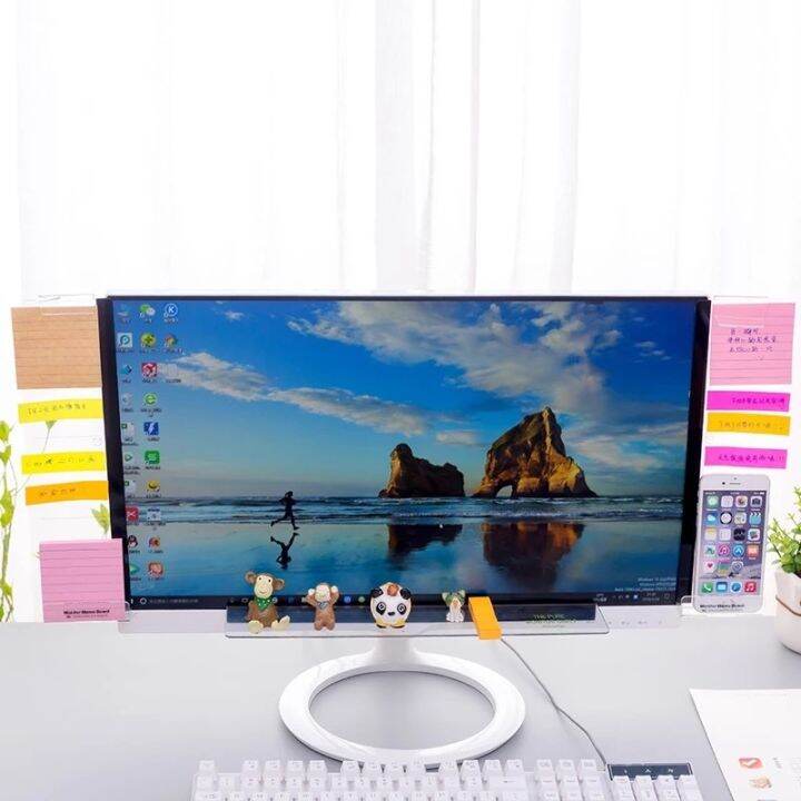 creative-acrylic-monitor-message-memo-board-for-sticky-notes-transparent-name-card-phone-holder-desktop-storage-rack