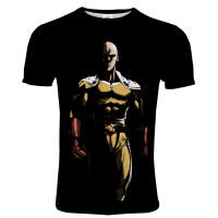 One Punch Man 3D พิมพ์เสื้อยืดผู้ชายฤดูใบไม้ผลิฤดูร้อนแฟชั่น O-Neck Streetwear Tshirt กีฬาชาย Hip Hop Tshirt Tops