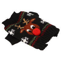 สุนัข Snowman เสื้อกันหนาว,ฝีมือที่ดีเยี่ยมคริสต์มาสกวางแบบสุนัขคริสต์มาสเสื้อกันหนาวสำหรับบุคคลทั่วไปสำหรับการเดินทางสีดำ