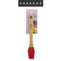 Paradox พาราด็อกซ์ : 9" แปรงด้ามไม้สีแดงสว่าง  9" Silicone Brush.   XMAS Christmas Party New Year High Quality