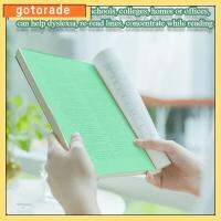 GOTORADE 8 Pcs โปร่งใสโปร่งใส บุ๊คมาร์คบัตรคู่มือ พลาสติกทำจากพลาสติก สีสันสดใส เครื่องช่วยการอ่าน ของใหม่ แถบไฮไลท์ การซ้อนทับสี สำหรับเด็กๆ