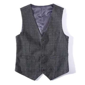 Mens casual vest on sale look