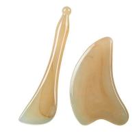 ? [Durable and practical] Genuine ox horn scraping board for face scraping universal facial scraping board tendon stick face neck and eyes whole body scraping board facial