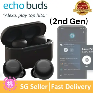 Echo Buds Wireless earbuds immersive sound, active noise reduction  Alexa