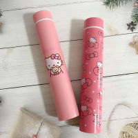 280ml Styling Insulated Water Bottle kawaii pink Stainless Steel Cartoon Cat Thermal Bottle Hot Water Thermos