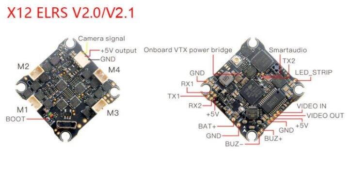 bassline-อะไหล่-happymodel-bassline-2s-2inch-elrs-2-4ghz-toothpick-drone-x12-5in1-aio-flight-controller-2-4g-elrs-400mw-openvtx-ex1103-kv11000-โดรน-fpv-racing-freestyle-บอร์ด-fc-x12-v2-1-aio-elrs-2-4g