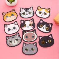 10 PcsLot Cute Cat Silicone Mat Cup Bar Home Cartoon Animal Mug Pad Coaster For Hot Drink Coffee Milk Tea Mug Cup Accessories