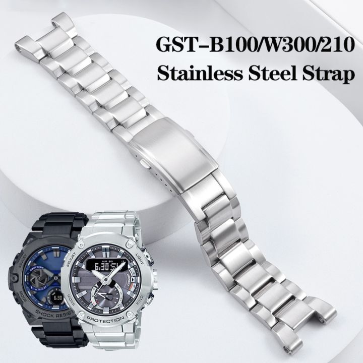 For Stainless Steel Watchband GST-210 GST-W300 GST-400G GST-B100