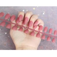 24 Pcs Fake Nails Matte Frosted Nail Patch Fake Nail tools Nails Fakenails Nailart False Nails Press On Nails