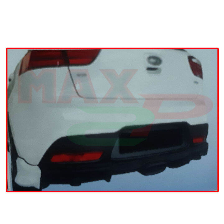 Kia Rio NEFD Style Rear Back Skirt Skirting Bumper Lower Lip Spoiler ...