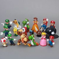 ตุ๊กตาฟิกเกอร์การ์ตูน Super Mario Bros 18 ชิ้น