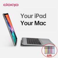 DOQO Magic ไร้สายบลูทูธ Trackpad คีย์บอร์ดเคสสำหรับไอแพด Pro 12.9 11 2021 2020 2018 Air 4 4th Gen 10.9อลูมิเนียมอัลลอยนิ้วที่ถอดออกได้เคสเอนกประสงค์แบบ Backlit