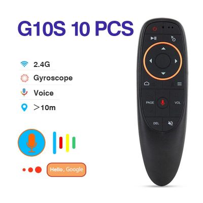 10 pcs G10S Air Mouse Combination remote control 2.4G gyroscope Voice 5pcs For Android smart set-top box Wireless remote control