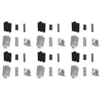 6 Set Guitar Humbucker Pickup Kits Cupronickel Baseplate/Spacer/Bobbin/ Pole /Bar Alnico V Magnet