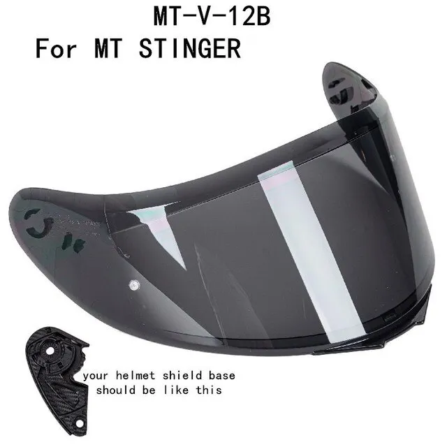 MTV12 Helmet Shield For MT STINGER Helmet And MT THUNDER 3 Helmet MT