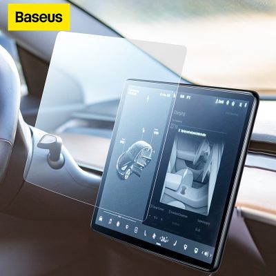 Baseus Car Screen Protector For Tesla Model 3 Y X S Navigation Protection Tempered Glass For Tesla Accessories Center Control