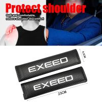 2pcs Carbon Fiber Car Seat Belt Shoulder Protection Cover For CHERY EXEED TXL TX 2019 2020 2021 2022 AUTO Accessories Seat Covers