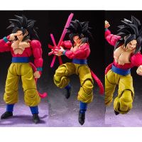 Shfiguarts ลูกชาย Goku ดราก้อนบอล Z Super Saiyan 4ลูกชาย Goku อนิเมะ Aksi โมเดล Gokou Mainan Koleksi Hadiah Ulang Tahun Boneka