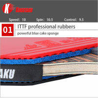 KOKUTAKU ไม้ปิงปอง ITTF 6 Star Carbon Ping Pong Racket Blade ที่มีประสิทธิภาพ Pips-In ยาง Tabletennis Tenis Pingpong Bat