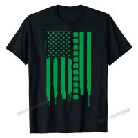 St Patricks Day Irish American Flag Shirt Pattys Day Tee Street Tshirts Tees For Men Cotton Printed Tshirts