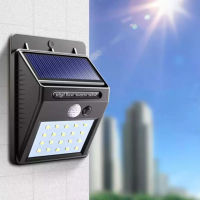 led light solar cell โคมไฟโซล่าเซล ไฟ led ไฟโซล่าเซล POWERED ตรวจจับความเคลื่อนไหว เปิด/ปิดไฟอัตโนมัติ ชาร์จไฟด้วยพลังงานแสงอาทิตย์ รุ่นใหม่ 20 LED 30 LED สว่างเห็นชัด กันน้ำได้ ทนความร้อน ของแท้