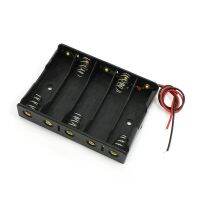 3Pcs 5 x 1.5V AA Battery Slot Holder Case Box Wire Black