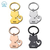 【CW】 Personalized Tag Custom Cats ID Engraved Collar Pendant Necklace Accessories