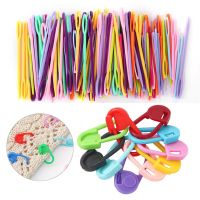 ◇◑ Mixed Suit Multicolor Plastic Knitting Needle Crochet Pin Hooks Tapestry Wool Yarn Needles Children DIY Hand Crafts Sewing Tools