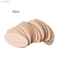 ⊙◙﹍ 10/20/30pcs Oval Wooden Slices Chips Unfinished Cutout Name Tags DIY Scrapbook T8DC