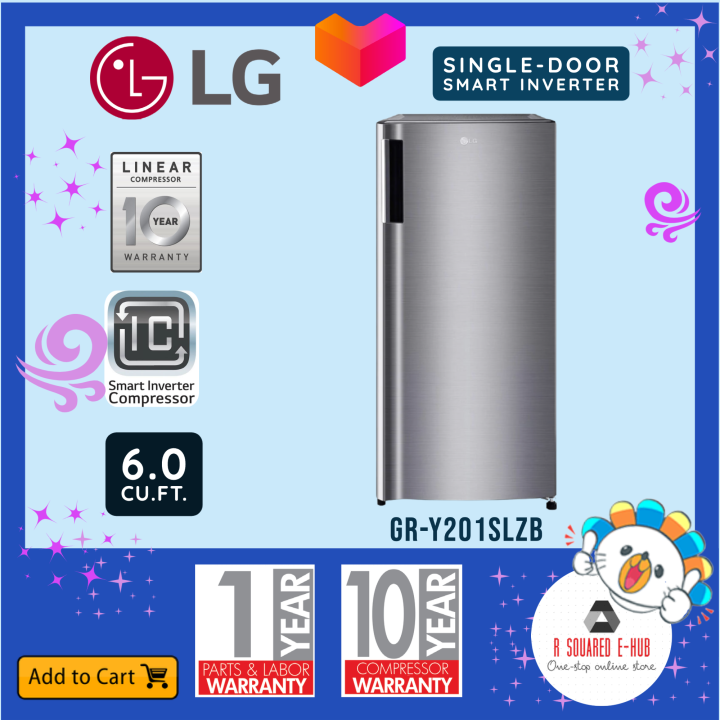 lg 6 cubic foot refrigerator