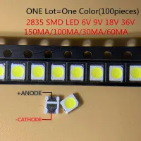 {:“=-】ความสว่างสูง PLR 1000ชิ้น2835 LED แบบ SMD ใหม่1W สีขาว3V 6V 9V 18V 36V 150MA/100MA/30MA/60MA/350Ma