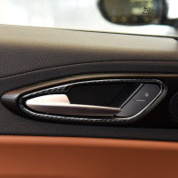 【cw】 Applicable Alpha Giulia Svio Car Carbon Fiber Door Inner Handle Sticker Rfit Interior Accessories ！