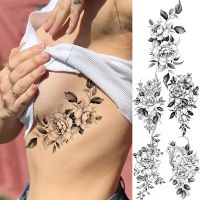 hot【DT】 Boobs Temporary Tattoos Adult Fake Tatoos Paper