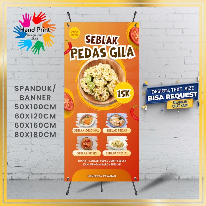 SPANDUK / BANNER Seblak Ceker Seblak Basah Makanan Bisa Custom | Lazada ...