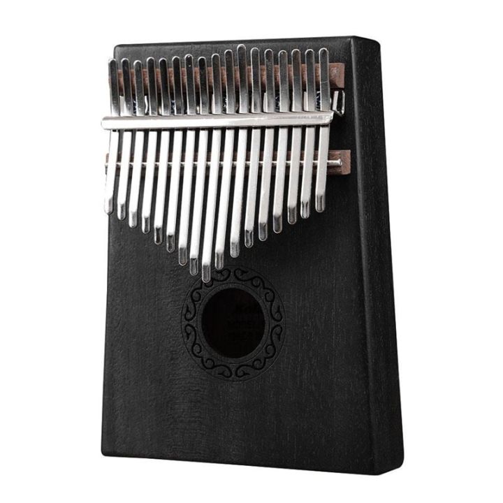 kalimba-17-keys-thumb-paino-portable-mbira-sanza-และเปียโนนิ้วไม้ทำจากไม้มะฮอกกานีมีอุปกรณ์การเรียนการสอน