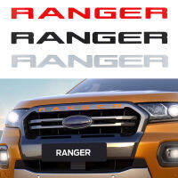 For Ford Ranger 2015- Grille Top Letter Grill RANGER 3D Emblem Original Size ABS Sticker With Glue Chromium Styling