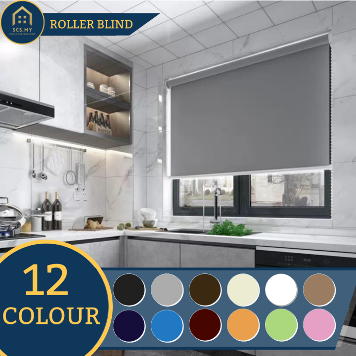 SCS CURTAIN 85 Blackout Premium Roller Blind / Blackout Blind