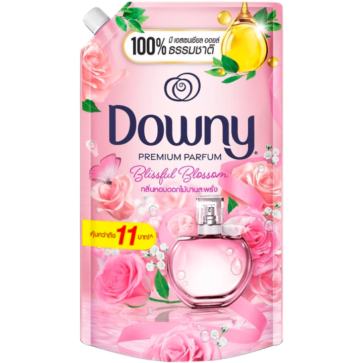 fernnybaby-1200ml-น้ำยาปรับผ้านุ่ม-ดาวน์นี่-downy-ดาวน์นี่-สูตรเข้มข้นพิเศษ-ดาวนี่-ถุงใหญ่-สีพีช-ดอกไม้บานสะพรั่ง-1200-มล