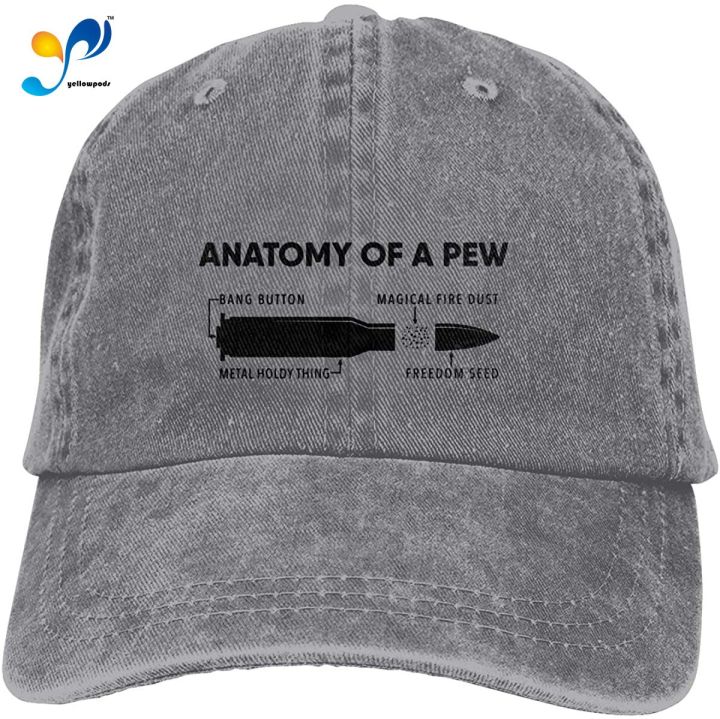 unisex-anatomy-of-a-pew-vintage-washed-twill-baseball-caps-adjustable-hat-funny-humor-irony-graphics-of-adult-gift-gray
