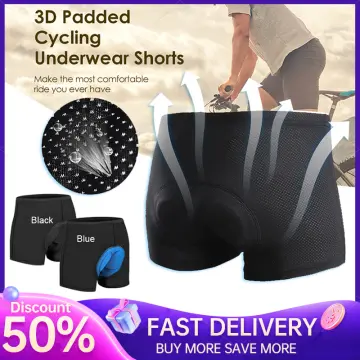 5D Gel Padded Cycling Sponge Pants Compression Shorts Men For